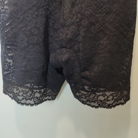 NWT Rago Plus Sz 48C Black Lacette Long Leg Body Briefer Shapewear Light Control - Picture 4 of 10
